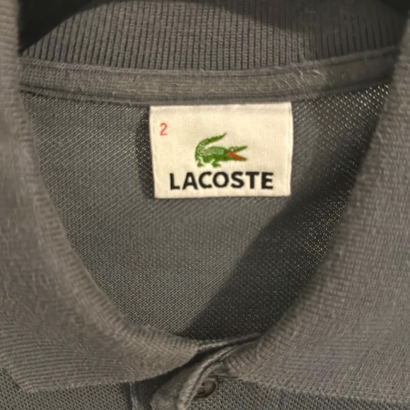 LACOSTE MENS POLO / GREY / SIZE 2 / LBNC - Picture 4 of 10